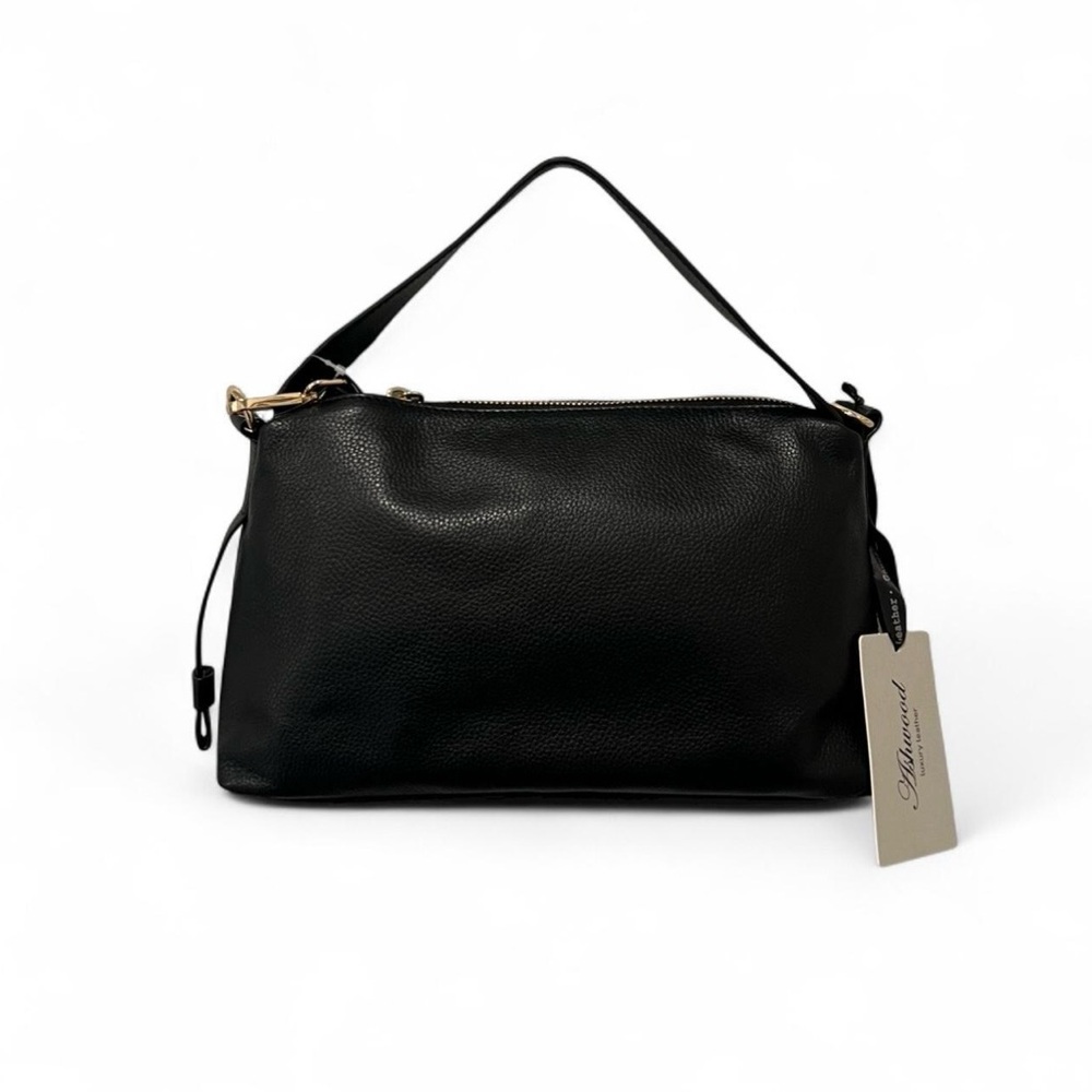 Ashwood Black Leather Shoulder Bag – NWT